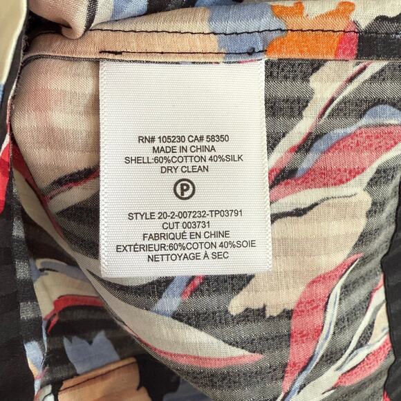 Joie Huxlee Silk Blend Top in Caviar - Revolve -  XS - Picture 6 of 6